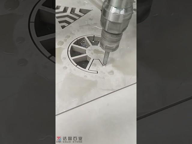 Marble Tile Water-Jet Cutting for Decoration