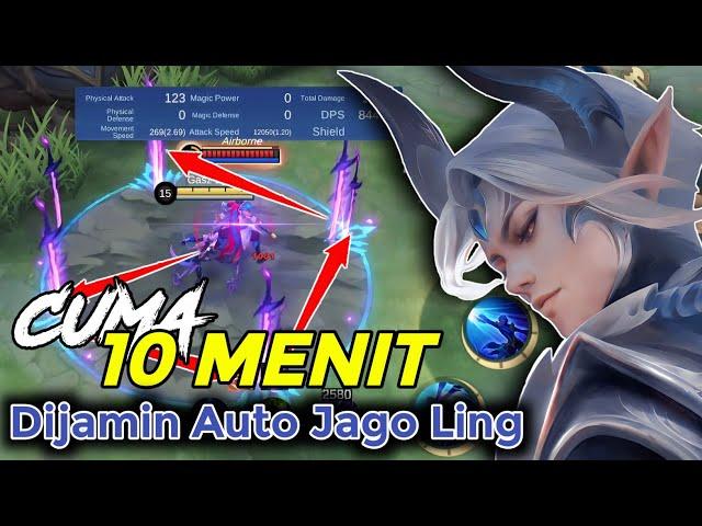 TUTORIAL LENGKAP LING PEMULA AUTO JAGO 4 PEDANG | EMBLEM & BUILD TERSAKIT META SEKARANG