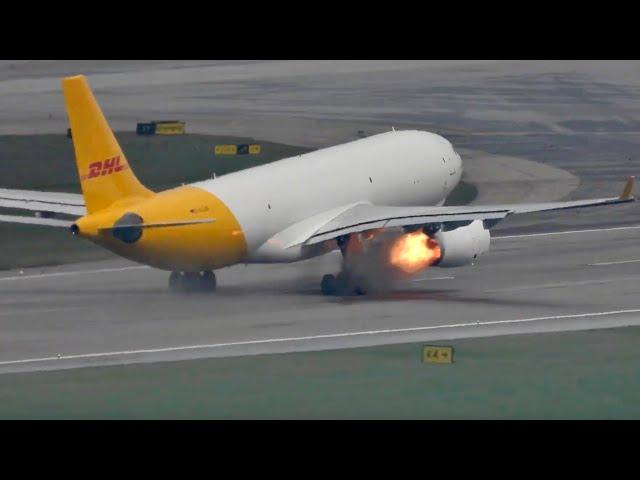 A330 Engine Stalls On Takeoff