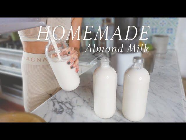 How to make Frothy Almond Milk with ONLY 2 Ingredients | Shayna Terese Taylor