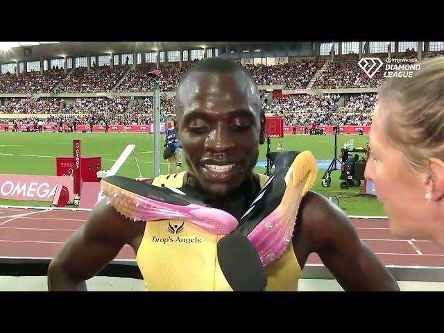 Emmanuel Wanyonyi Runs Diamond League Record 1:41.19 800m In Lausanne [Interview]