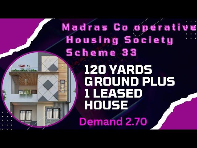 Madras Society Scheme 33 Karachi 120 yards Ground plus 1 Leased house for sale