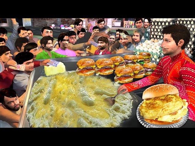 Chicken Anda Tikki Bun Indian Famous Street Food Hindi Kahaniya Hindi Moral Stories Hindi Stories