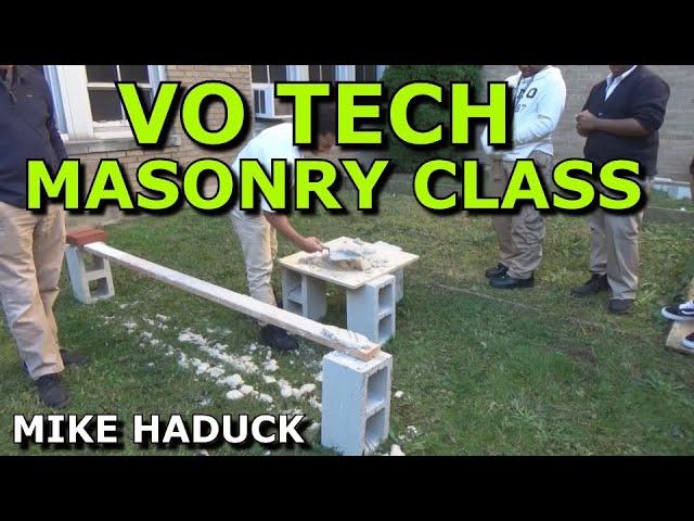 Vo Tech Masonry class visit, New Jersey (Mike Haduck)