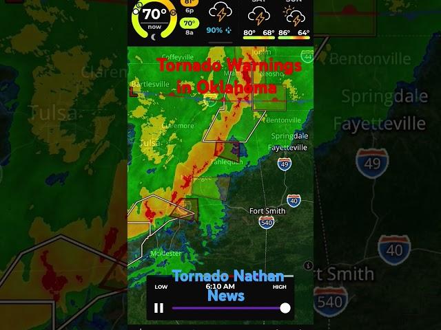 6-6-25 #Tornado #Warning in #Oklahoma by Storm Chaser Nathan Hester #News #weather #twister