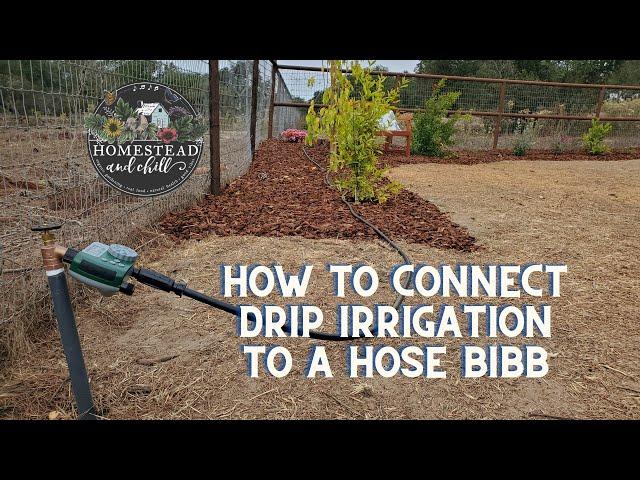 How to Connect Drip Irrigation to a Hose Bibb, Faucet or Spigot - and automate it!