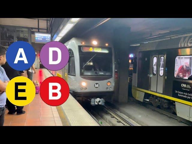 Los Angeles Light Rail and Subway at 7th Street Metro Center