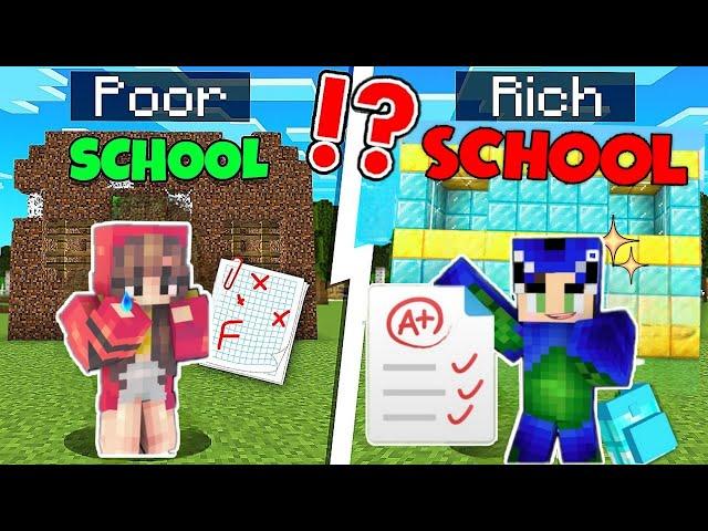 Ayush Poor Student vs Ekta Rich Student in Minecraft (PART 2) 