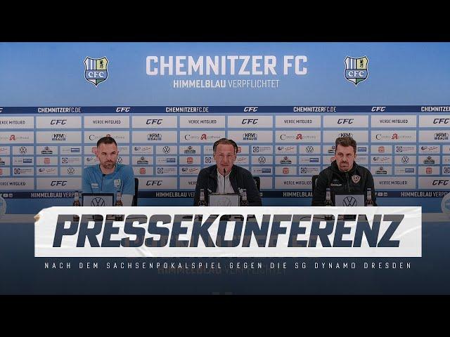 Chemnitzer FC | Pressekonferenz nach dem Sachsenpokalspiel gegen die SG Dynamo Dresden