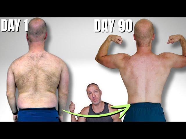 Morning Walk 40LB Fat Loss | 90 Day Transformation | Lose Lower Back Fat