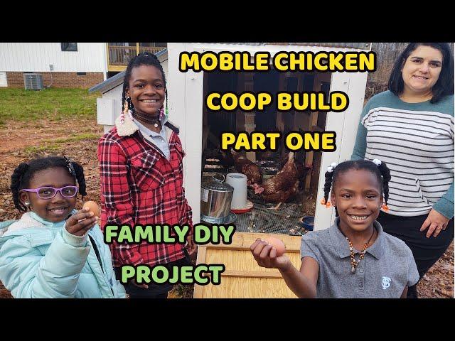 MOBILE CHICKEN COOP made from an OLD TRAILER - Part 1 (Family DIY Project)