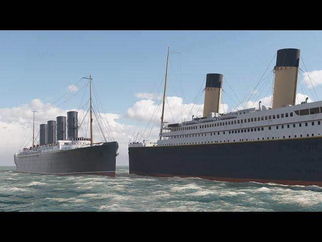 RMS Titanic Meets RMS Lusitania