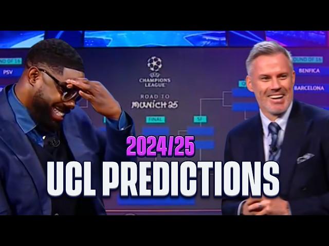 UCL Bracket Predictions from Kate Scott, Jamie Carragher, Micah Richards, & Peter Schmeichel 