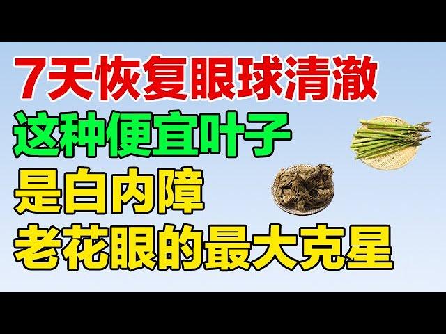 这种叶子是白内障、老花眼的克星 可惜被很多人当垃圾扔掉了！【健康养生堂】