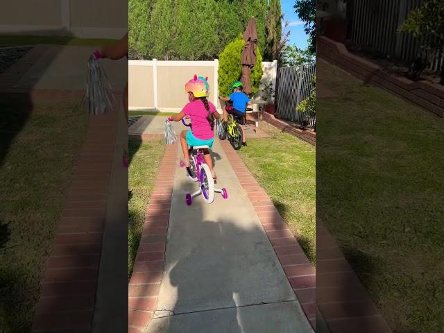 Ayden And Delilah riding their bikes￼  2022‍️‍️#riding #bike #like#2022