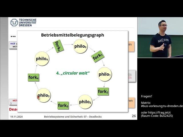 Vorlesung Betriebssysteme – 06.2, 07.1 Interprozesskommunikation