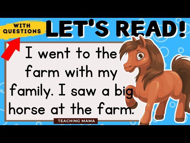 LET'S READ! | READING COMPREHENSION | PRACTICE READING ENGLISH | TEACHING MAMA