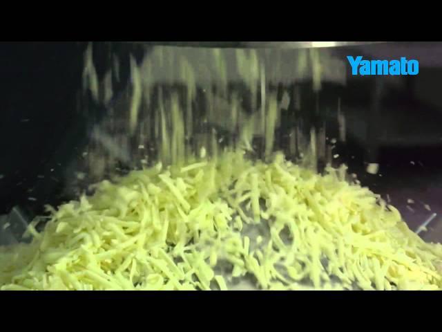 Weighing cheese with the Yamato Omega multihead weigher