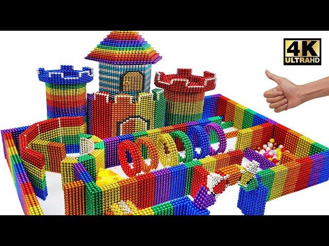 DIY - How To Build Castle Maze For Hamster From Magnetic Balls (Satisfying) | Magnet World Series