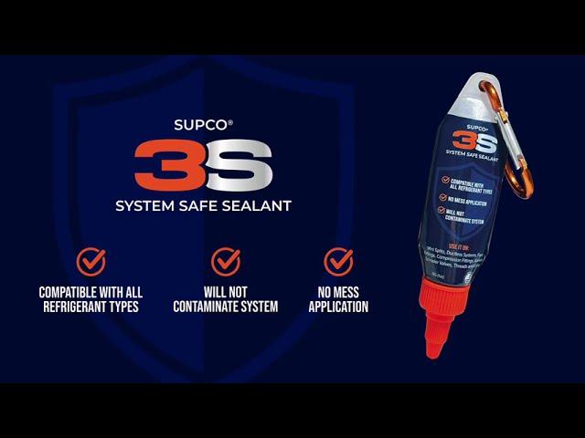 SUPCO® 3S System Safe Sealant - Supreme Leak Protection for NPT, Flares, Schrader Cores, O-rings