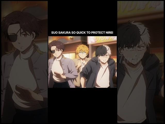 Suo Sakura so quick to protect Nirei ️[Wind breaker season 2 episode 11 ]#haruka #suo #windbreaker