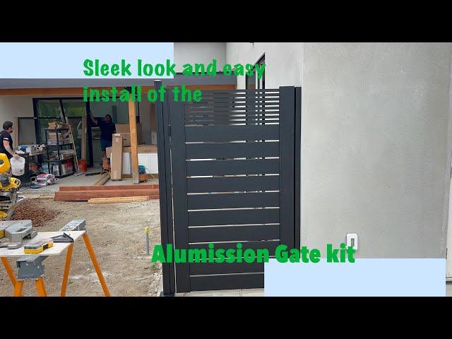 Stunning Aluminum Gate kit install! In 2 min. Video