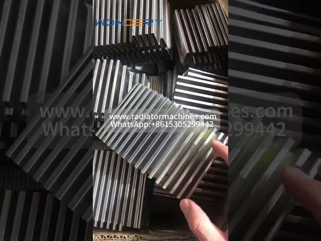 Customizable Heat Exchanger Aluminum Fins Machine For Producing Oil Cooler Fins