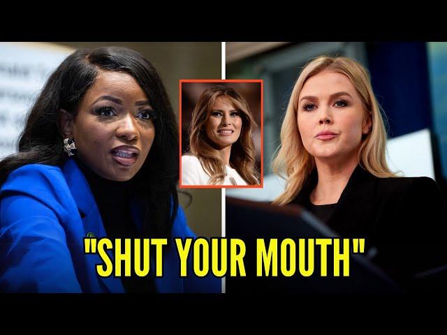 Karoline Leavitt Left SPEECHLESS After Jasmine Crockett Exposed Trump & Melania On LIVE TV!