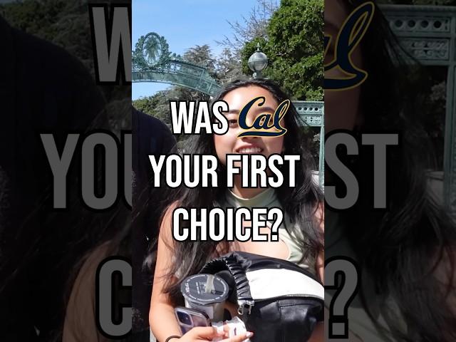 Asking Cal students if Berkeley was their first-choice #ucberkeley #cal #college #collegedecisions