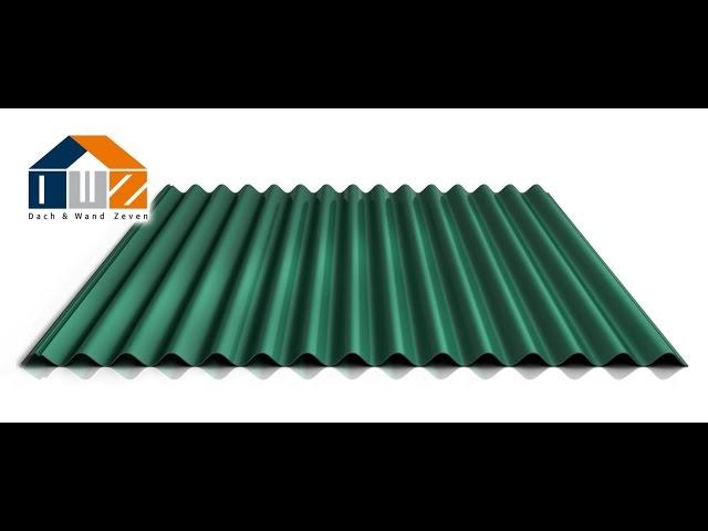 DWZ - Wellblech PS18/1064CR mit 25 µm Polyester Beschichtung
