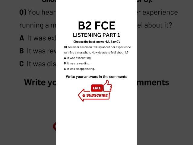 B2 First (FCE) Listening Practice Test 2024 - Part 1 #b2firstlisteningtests #learningenglish #fce