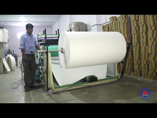 AUTOMATIC TOILET ROLL MACHINE WITH CORELESS ATTACHMENT