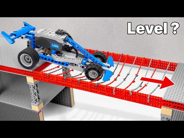 6 LEGO Cars vs 4 Destroy Obstacles | FM Lego Technic