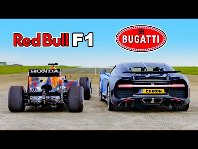 Bugatti Chiron v F1 Car: DRAG RACE