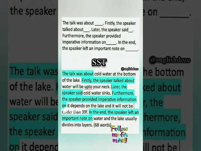 Summarize Spoken Text Template #viral #shorts