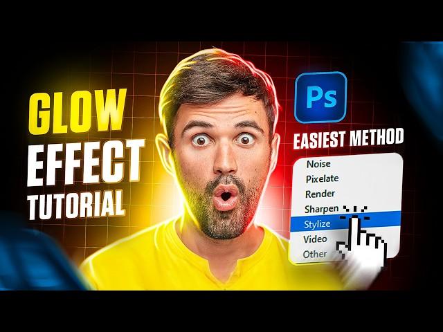 How to Create Glow Effect for Thumbnails | Easiest Way in Photoshop