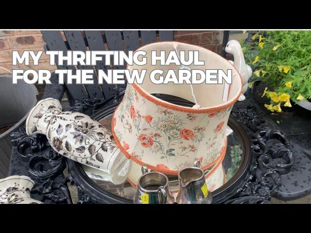 Come Thrifting with me … my haul for the new garden Decor