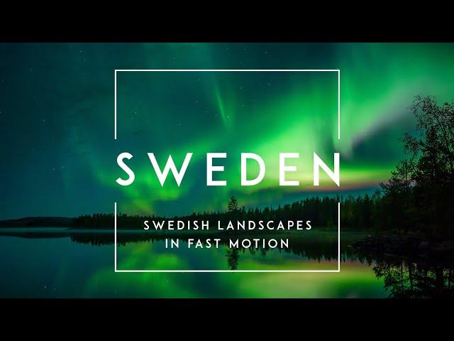 Sweden landscapes in fast motion (4K)