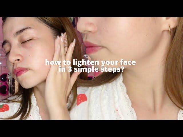 HOW TO LIGHTEN YOUR FACE IN 3 SIMPLE STEPS? ft. SKIN EVER ️ | Sheryl Gabay