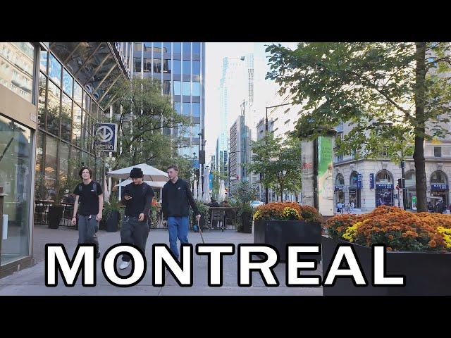 Exploring Downtown Montreal on Saturday Afternoon - October 2024