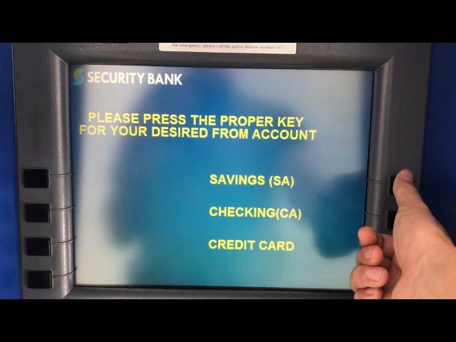 ATM引出しWithdrawal@Security Bank マニラManila フィリピンPhilippines 2018 セディナカードで