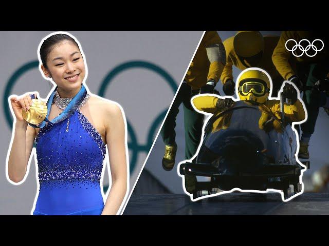 30 iconic Winter Olympic Moments! | Top Moments