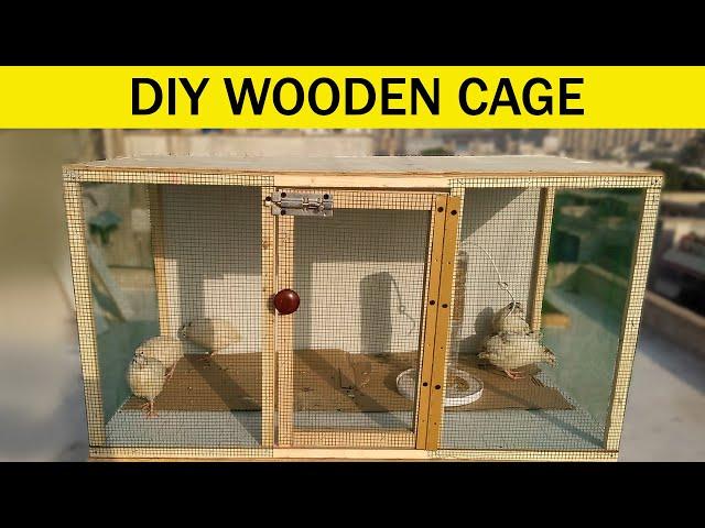 how to make wooden cage for birds at home