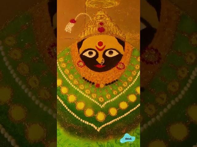 Shunning Devi Mata Rangoli By Shivani Gujrathi | Jai Mata Di 