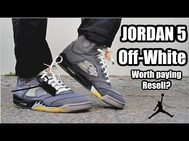 AIR JORDAN 5 OFF WHITE - REVIEW & ON FEET - WORTH THE PRICE?