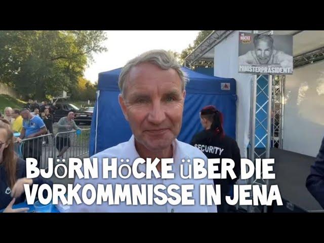 BJÖRN HÖCKE über Verhinderung seines Auftritts beim Bürgerdialog in Jena Bad Langensalza 21.08.2024