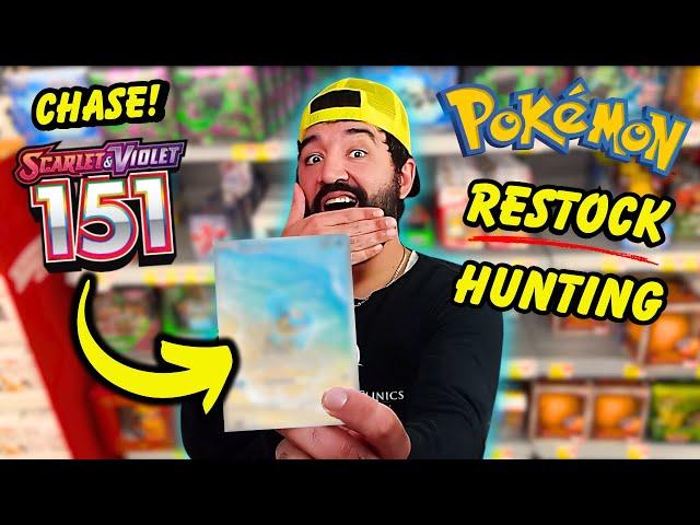 Pokemon RESTOCK Hunting & Pulling a CHASE from 151! 