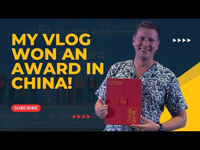 I WON an Award in China for my Vlog! 