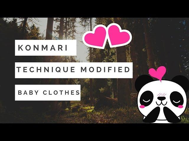 Modified KonMari Method: How to Fold Baby Clothing: onesies, hoodies, jeans, shirts