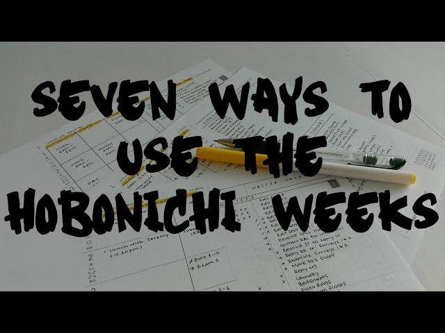 Seven ways to use the Hobonichi Weeks